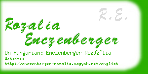 rozalia enczenberger business card
